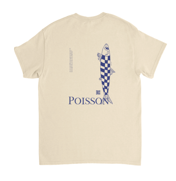T-shirt "Poisson" (blå)
