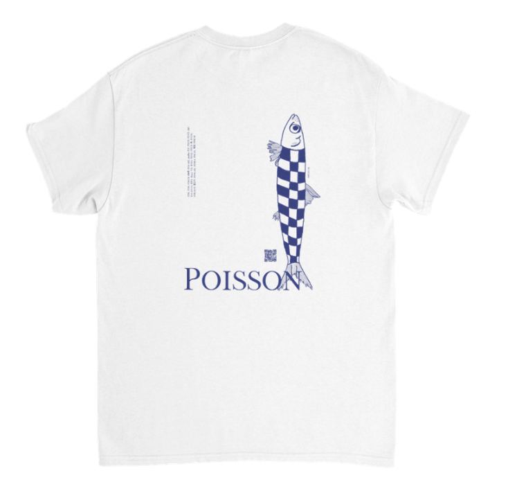 T-shirt "Poisson" (blå)